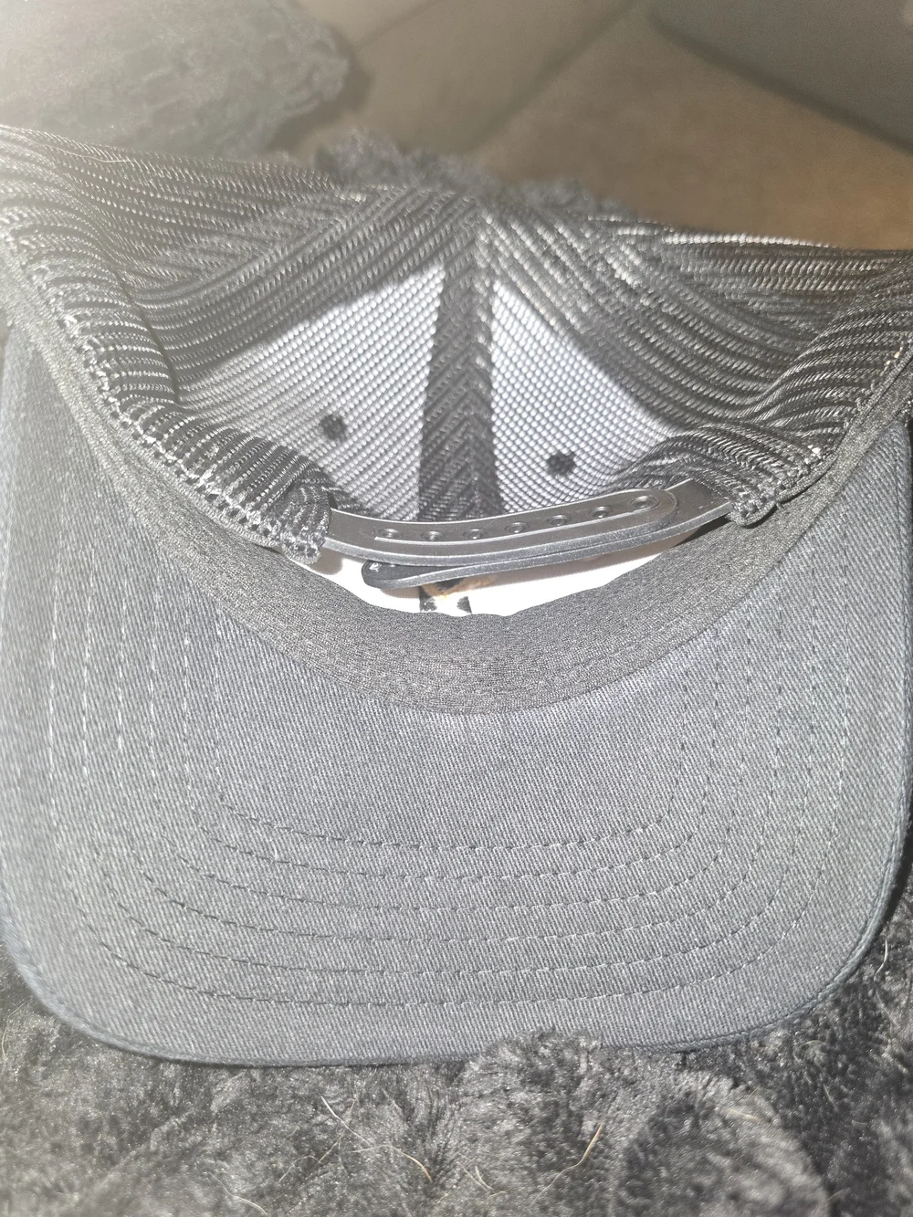 Yellowstone Dutton Ranch Black Trucker Hat with Gold Logo Embroidery